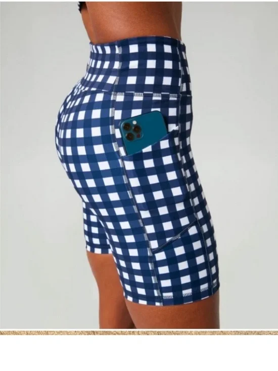 Tuckernuck Gingham Compression Shorts - Picture 2 of 5